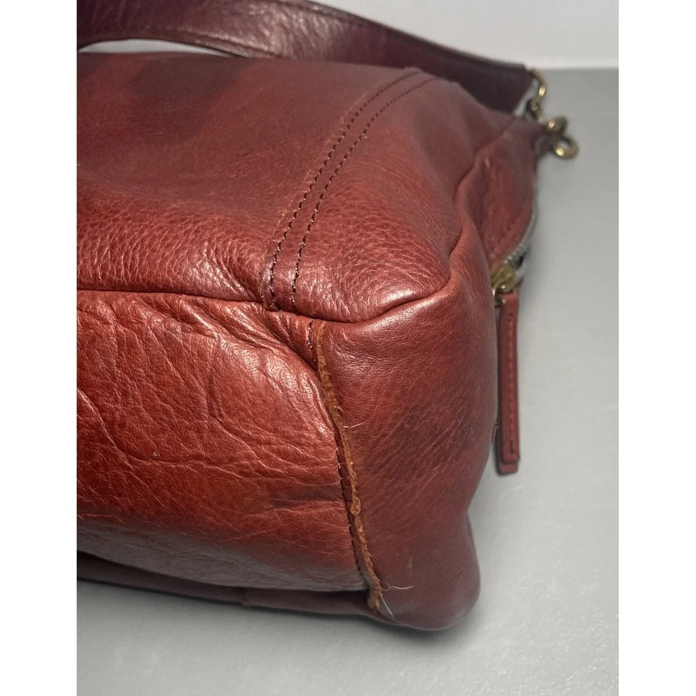 American Leather Co. Burgundy Shoulder Bag